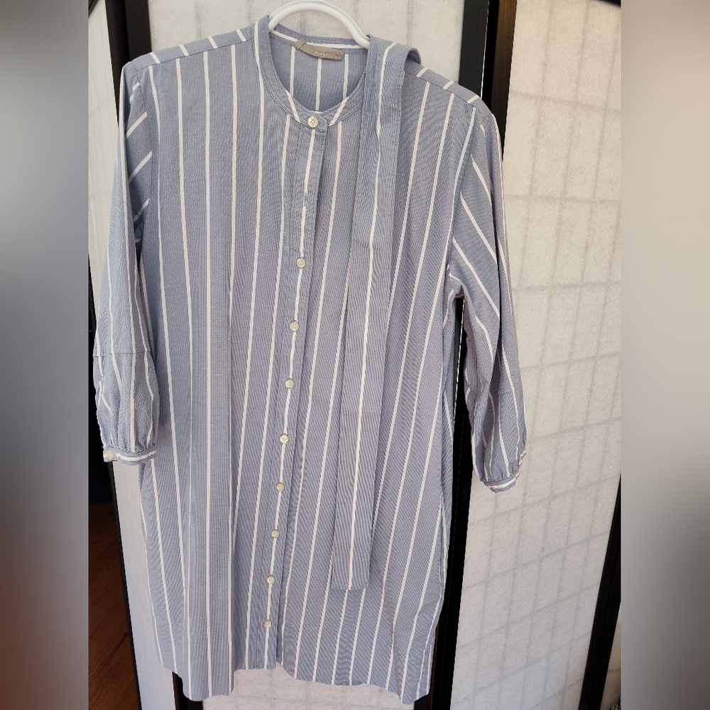 Everlane size 10 cotton dress with pockets and belt